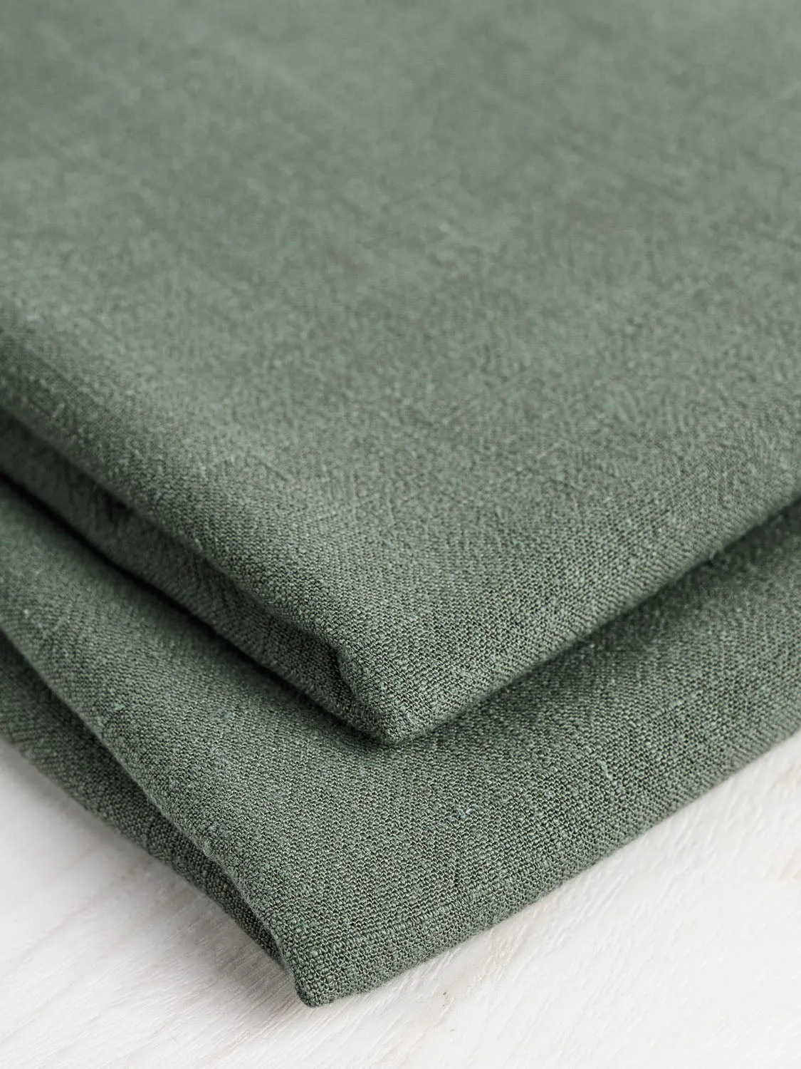 Textured Viscose Linen - Sage - Swatch