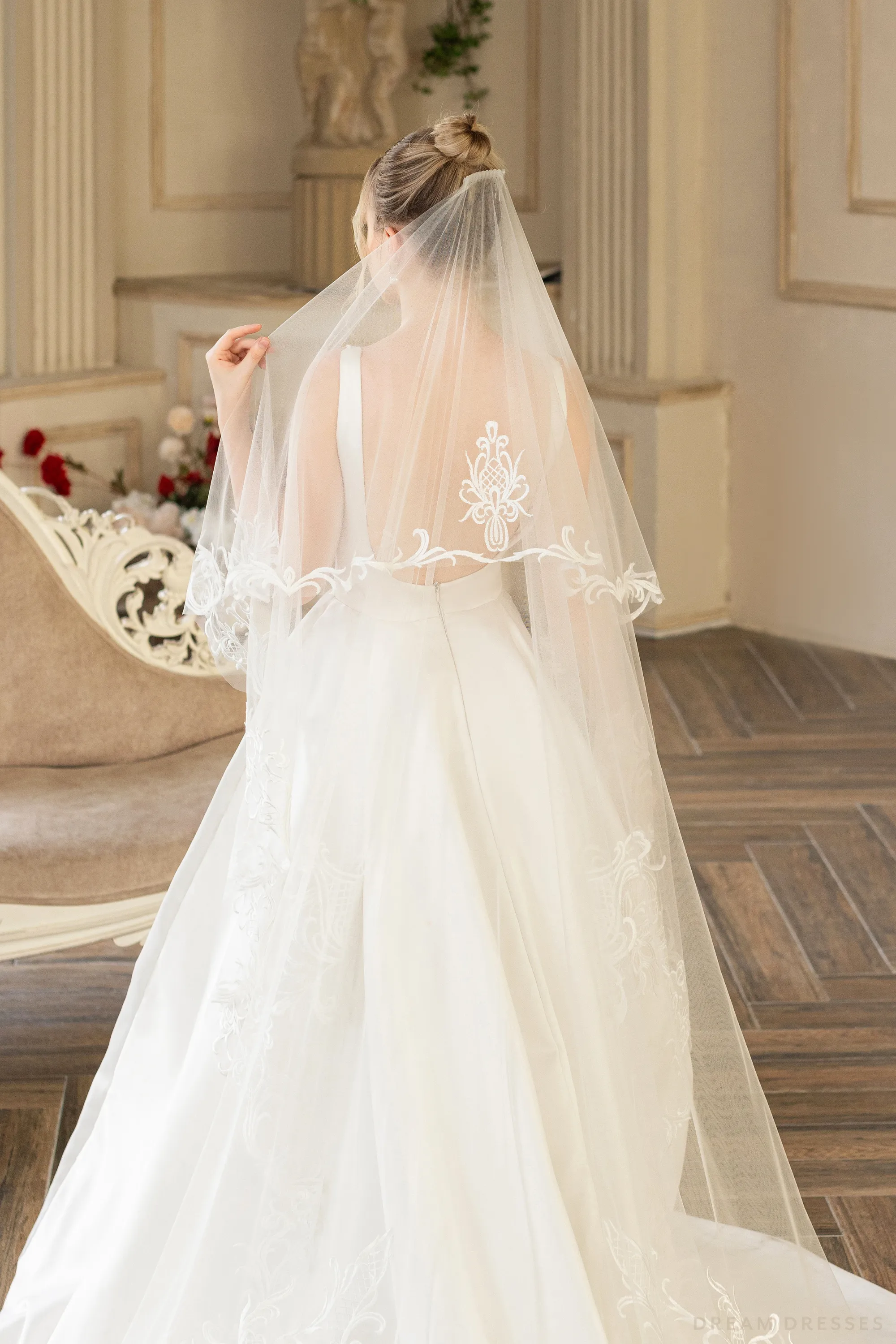 Two Layers Bridal Veil (#LENA)