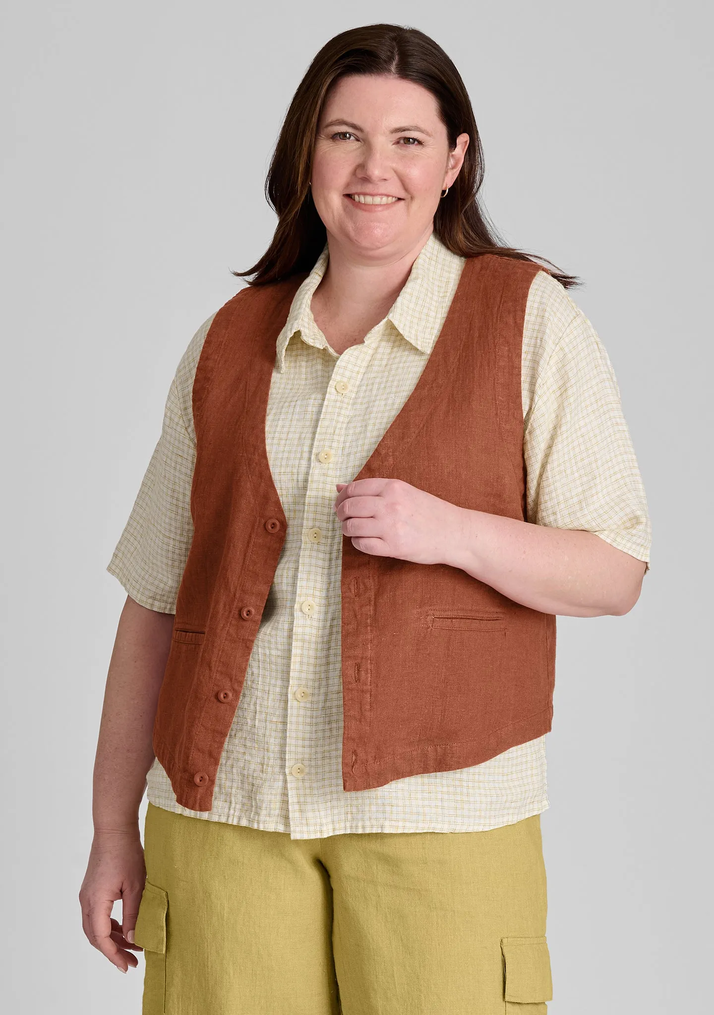 Valued Vest - Linen Vest