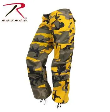 Women's Camo Vintage Style Paratrooper Fatigue Pants