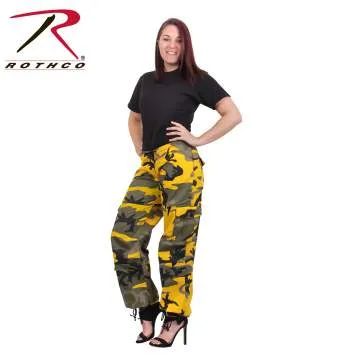 Women's Camo Vintage Style Paratrooper Fatigue Pants