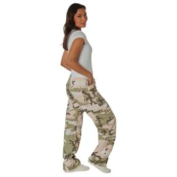 Women's Camo Vintage Style Paratrooper Fatigue Pants