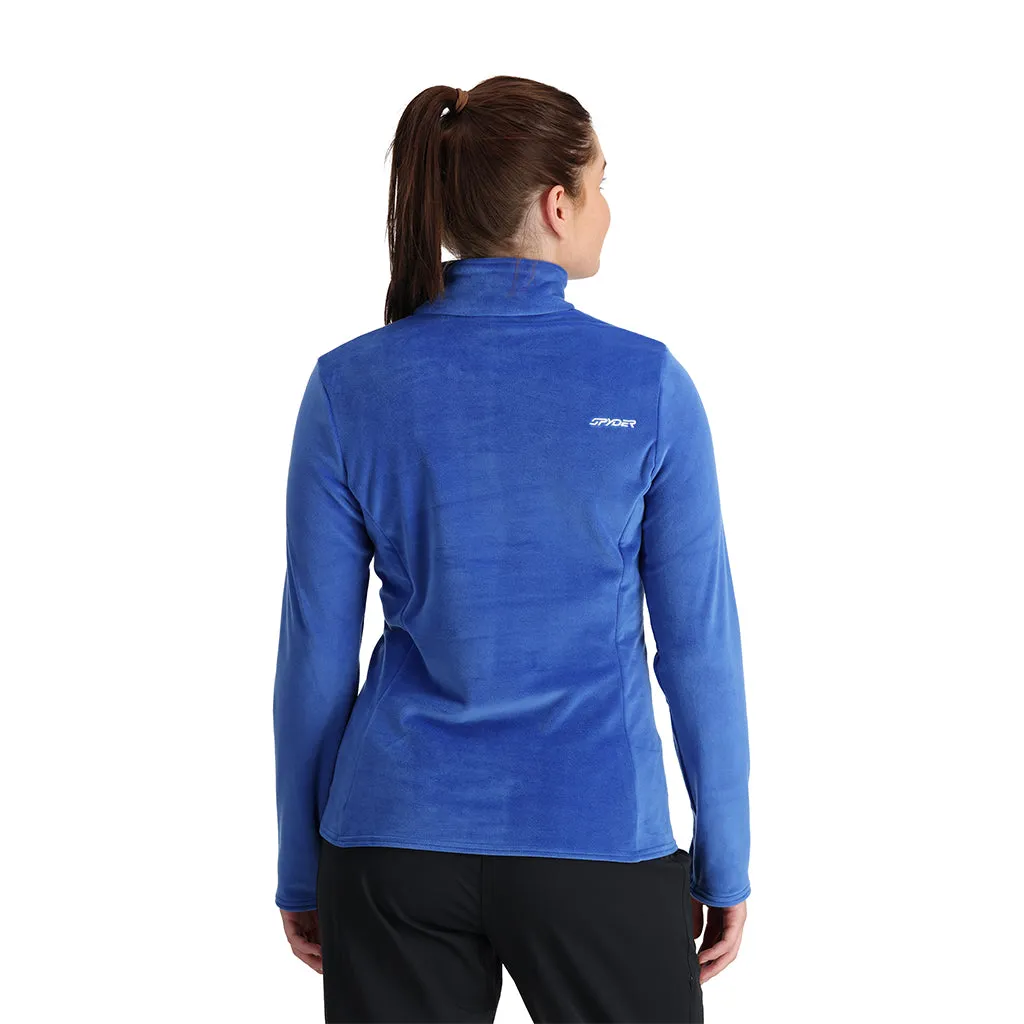 Womens Shimmer Bug Half Zip - Electric Blue