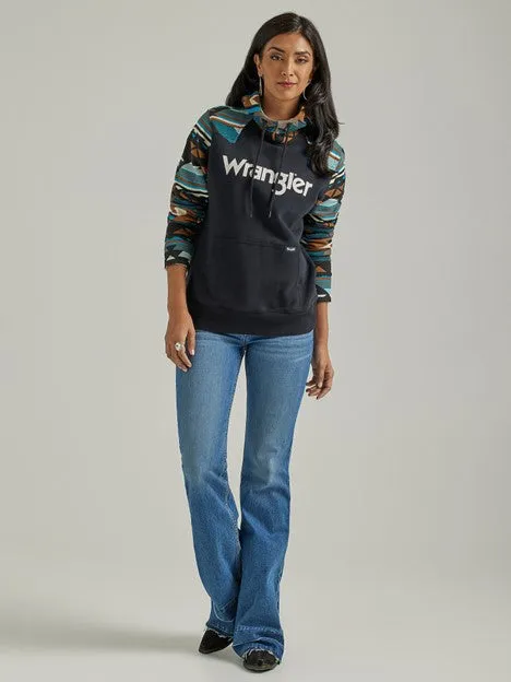 Wrangler Women's Retro Southwestern Yoke Hoodie