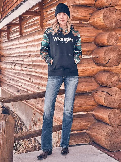 Wrangler Women's Retro Southwestern Yoke Hoodie