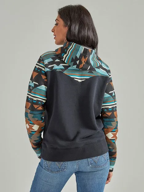 Wrangler Women's Retro Southwestern Yoke Hoodie